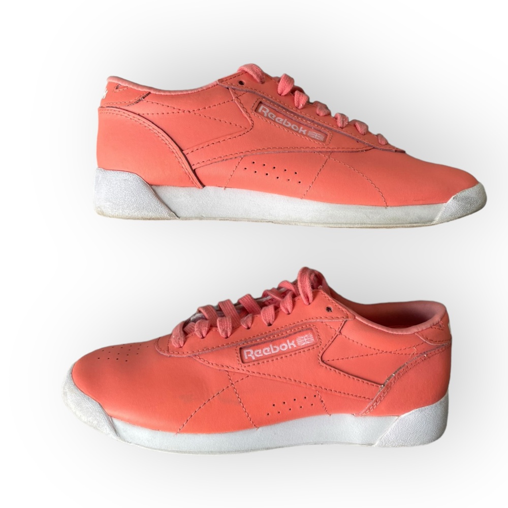 Reebok orange peach colored  sneakers - Picture 11 of 12